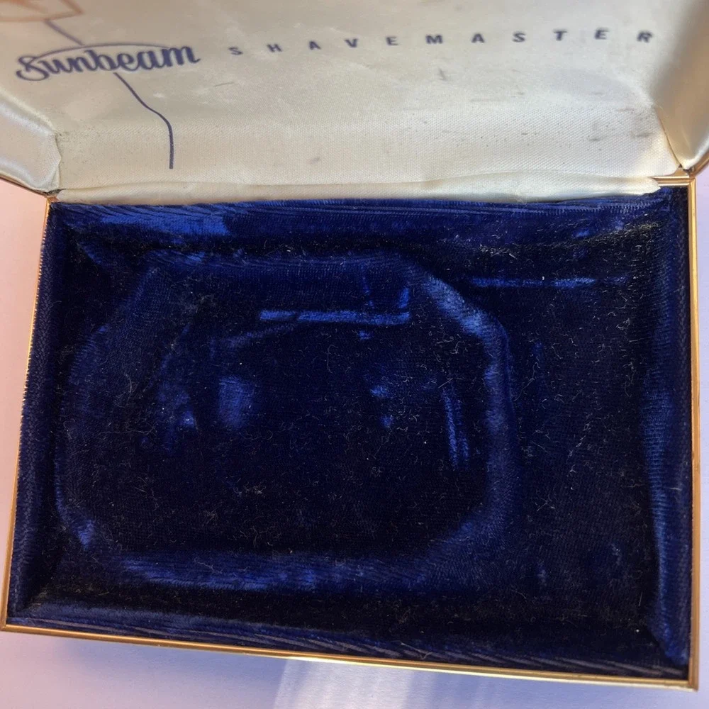 Vintage 1960s Sunbeam Shavemaster Electric Shaver Hard Case Only